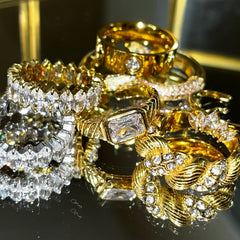 Collection image for: ANILLOS DE ACERO DORADO
