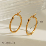 ARGOLLAS CUBANAS CLASICAS GOLD 2.3CM