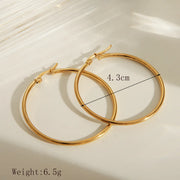 ARGOLLAS CUBANAS CLASICAS GOLD 4.3CM