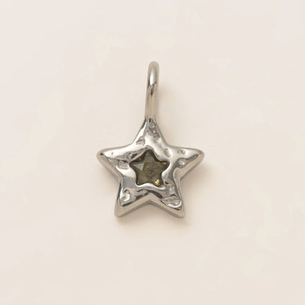 DIJE ESTRELLA GREEN SILVER