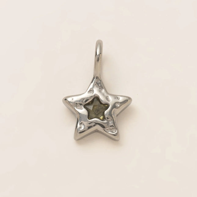 DIJE ESTRELLA GREEN SILVER