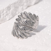 ANILLO LEAFS SILVER