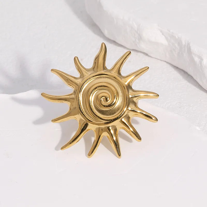 ANILLO SOL WAVE GOLD