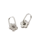 AROS HOOPS OVAL DAISY SILVER