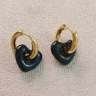 AROS HOOPS LOVE BLACK