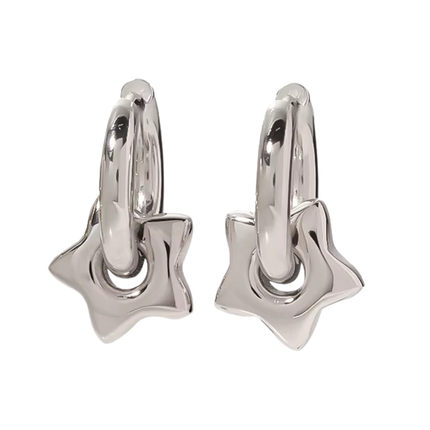 AROS HOOPS STAR SILVER