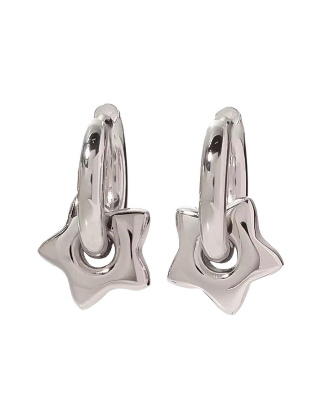 AROS HOOPS STAR SILVER