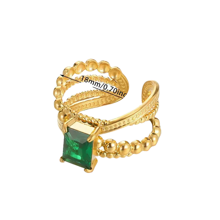 ANILLO JUNGLE ESMERALDA