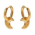 AROS HOOPS MOON GOLD