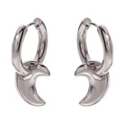 AROS HOOPS MOON SILVER