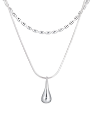 COLLAR DOUBLE BOTTEGA SILVER