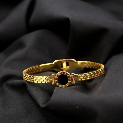 PULSERA BLACK VLGRY GOLD