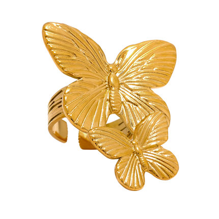 ANILLO DOBLE MARIPOSA