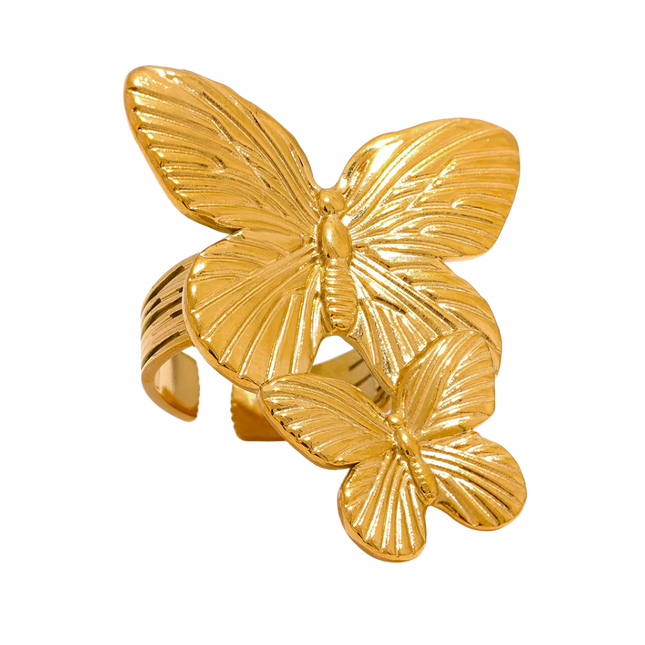 ANILLO DOBLE MARIPOSA