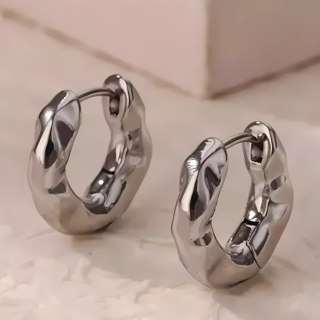 HOOPS WAVY SILVER