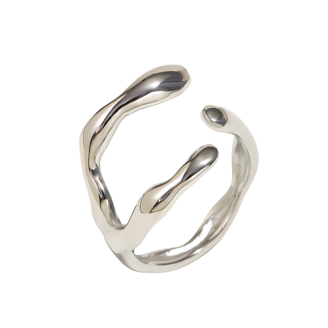 ANILLO IRREGULAR SILVER