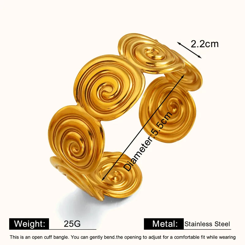 ESCLAVA ESPIRAL GOLD