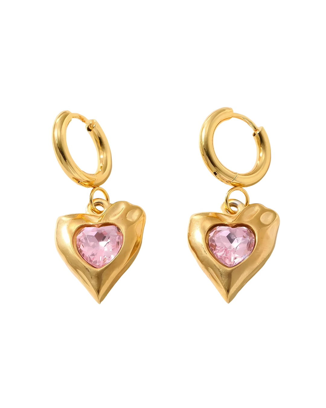AROS HOOPS AESTHETIC HEART PINK