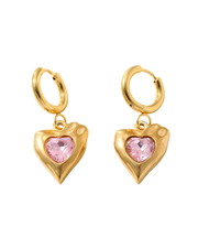 AROS HOOPS AESTHETIC HEART PINK