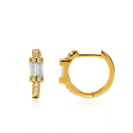 AROS HOOPS RECTANGULO GOLD