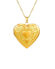 COLLAR RELICARIO HEART GOLD