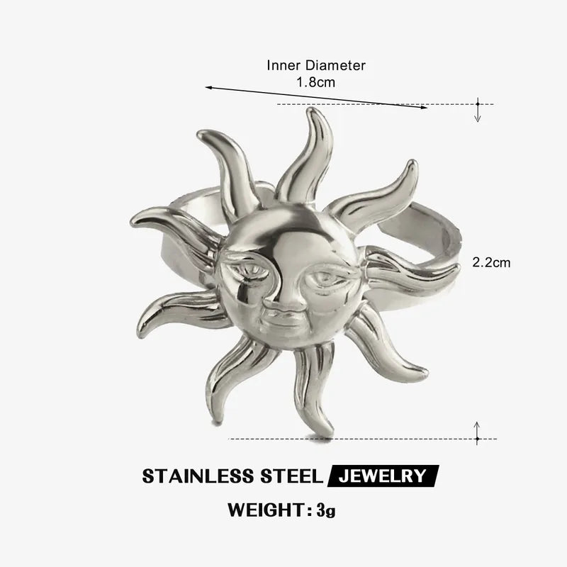 ANILLO SUN KING SILVER