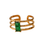 ANILLO TRIPLE LINEA ESMERALDA