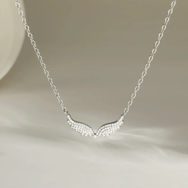 COLLAR ALAS SHINY SILVER