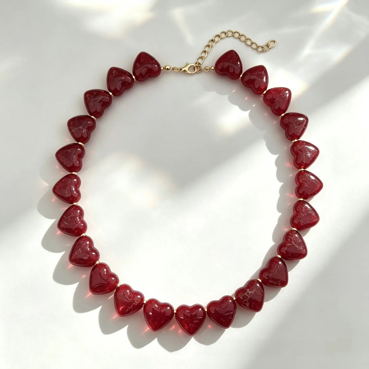 COLLAR HEART CANDY RED