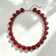 COLLAR HEART CANDY RED