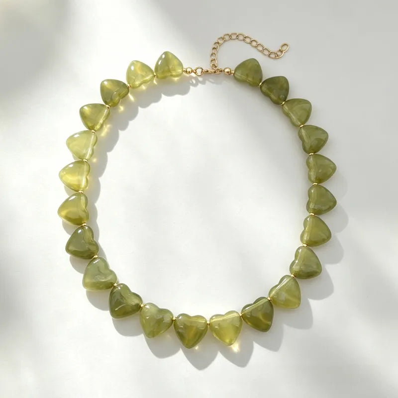 COLLAR HEART CANDY OLIVE