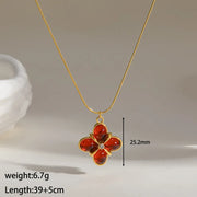 COLLAR ROSALYN RED