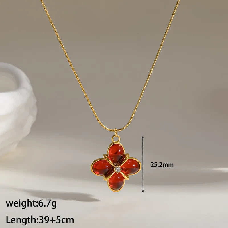 COLLAR ROSALYN RED
