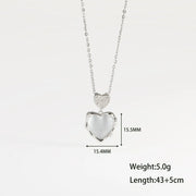 COLLAR CORAZON CRISTAL WHITE