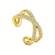 ARO EAR CUFF CROSS SHINY