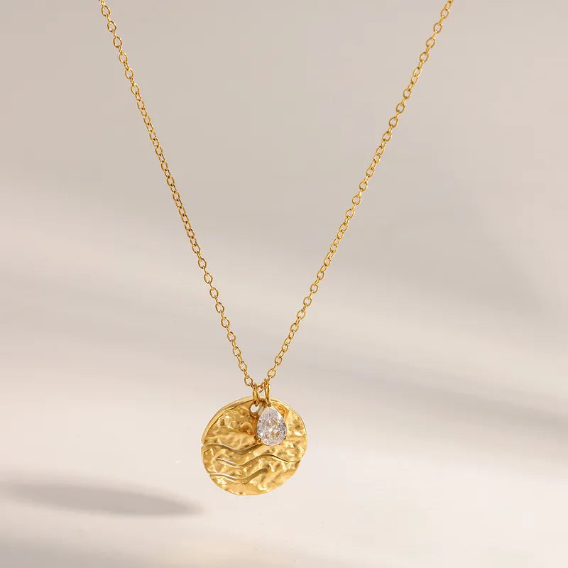 COLLAR MEDALLA WHIT DROP