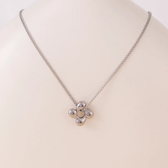 COLLAR FLOWER WAVY SILVER