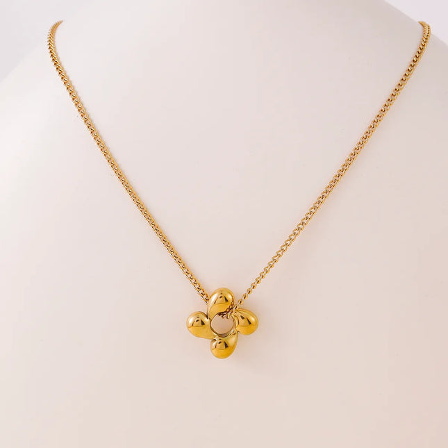 COLLAR FLOWER WAVY GOLD