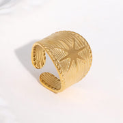 ANILLO DESTELLO TRAMADO GOLD