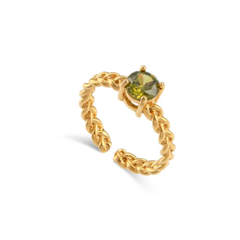 ANILLO ABIERTO TRENZADO