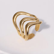 ANILLO VERY WAVY GOLD