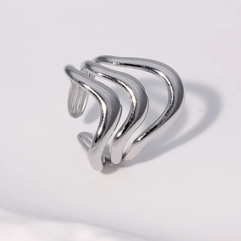 ANILLO VERY WAVY SILVER