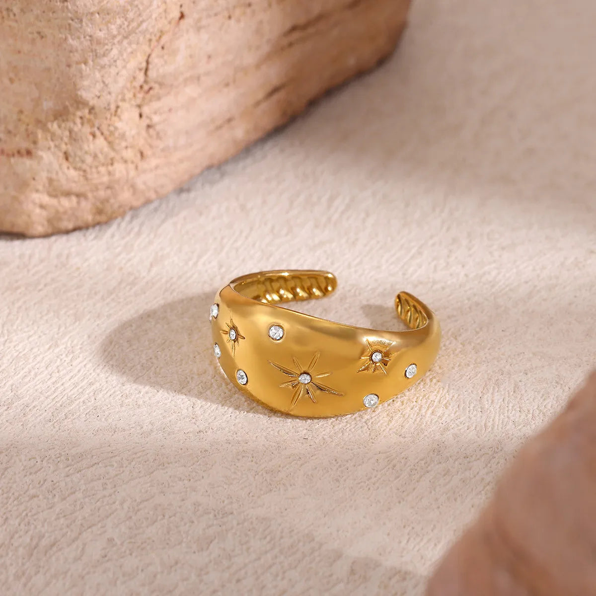 ANILLO BOMBE CUBIC GOLD