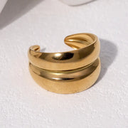 ANILLO BOMBE DOBLE GOLD