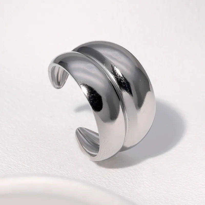 ANILLO BOMBE DOBLE SILVER