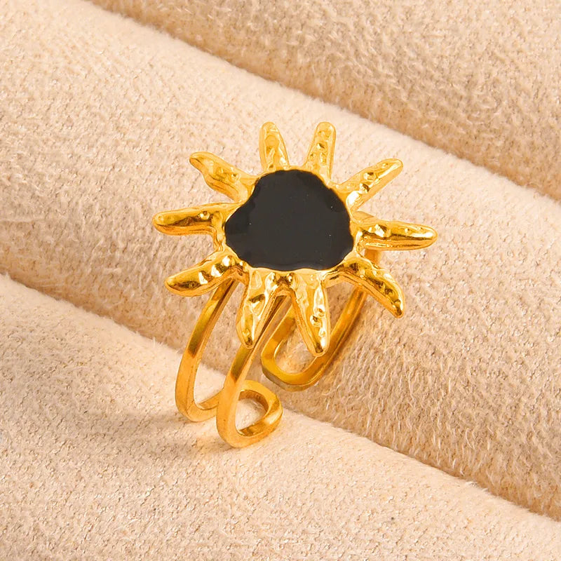 ANILLO FRIDA BLACK GOLD