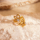 ANILLO FLOWER CUBIC