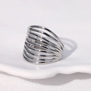 ANILLO PUMPED SILVER