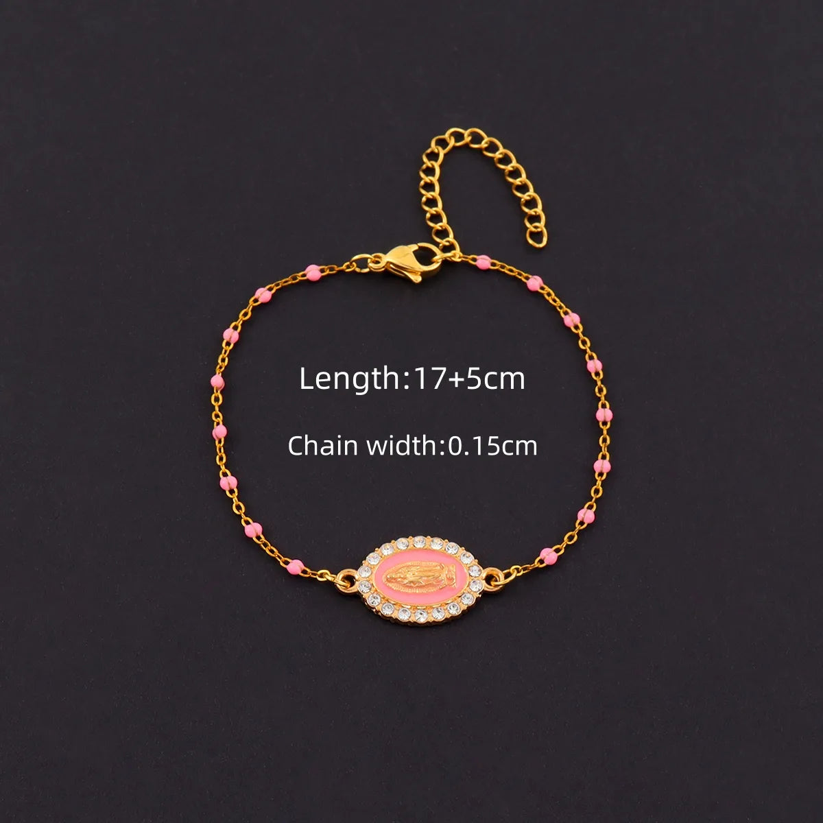 PULSERA VIRGENCITA PINK