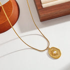 COLLAR MEDALLA SOL NACAR